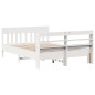 vidaXL Massivholzbett ohne Matratze Weiß 140x200 cm Kiefernholz vidaXL Massivholzbett ohne Matratze Weiß 140x200 cm Kiefernholz