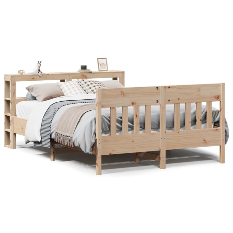 vidaXL Massivholzbett ohne Matratze 140x190 cm Kiefernholz vidaXL Massivholzbett ohne Matratze 140x190 cm Kiefernholz