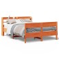 vidaXL Massivholzbett ohne Matratze Wachsbraun 120x190 cm Kiefernholz vidaXL Massivholzbett ohne Matratze Wachsbraun 120x190 cm Kiefernholz