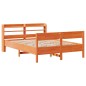 vidaXL Massivholzbett ohne Matratze Wachsbraun 120x190 cm Kiefernholz vidaXL Massivholzbett ohne Matratze Wachsbraun 120x190 cm Kiefernholz