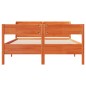 vidaXL Massivholzbett ohne Matratze Wachsbraun 120x190 cm Kiefernholz vidaXL Massivholzbett ohne Matratze Wachsbraun 120x190 cm Kiefernholz