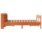 vidaXL Massivholzbett ohne Matratze Wachsbraun 120x190 cm Kiefernholz vidaXL Massivholzbett ohne Matratze Wachsbraun 120x190 cm Kiefernholz