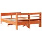 vidaXL Massivholzbett ohne Matratze Wachsbraun 120x190 cm Kiefernholz vidaXL Massivholzbett ohne Matratze Wachsbraun 120x190 cm Kiefernholz