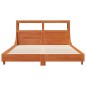 vidaXL Massivholzbett ohne Matratze Wachsbraun 135x190 cm Kiefernholz vidaXL Massivholzbett ohne Matratze Wachsbraun 135x190 cm Kiefernholz