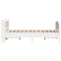 vidaXL Massivholzbett ohne Matratze Weiß 120x190 cm Kiefernholz vidaXL Massivholzbett ohne Matratze Weiß 120x190 cm Kiefernholz