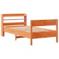 vidaXL Massivholzbett ohne Matratze Wachsbraun 75x190 cm Kiefernholz vidaXL Massivholzbett ohne Matratze Wachsbraun 75x190 cm Kiefernholz