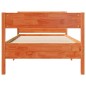 vidaXL Massivholzbett ohne Matratze Wachsbraun 75x190 cm Kiefernholz vidaXL Massivholzbett ohne Matratze Wachsbraun 75x190 cm Kiefernholz