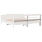 vidaXL Massivholzbett ohne Matratze Weiß 180x200 cm Kiefernholz vidaXL Massivholzbett ohne Matratze Weiß 180x200 cm Kiefernholz