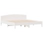 vidaXL Massivholzbett ohne Matratze Weiß 180x200 cm Kiefernholz vidaXL Massivholzbett ohne Matratze Weiß 180x200 cm Kiefernholz