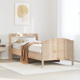 vidaXL Massivholzbett ohne Matratze 90x190 cm Kiefer
