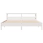 vidaXL Massivholzbett ohne Matratze Weiß 180x200 cm Kiefernholz vidaXL Massivholzbett ohne Matratze Weiß 180x200 cm Kiefernholz