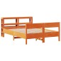 vidaXL Massivholzbett ohne Matratze Wachsbraun 150x200 cm Kiefernholz vidaXL Massivholzbett ohne Matratze Wachsbraun 150x200 cm Kiefernholz