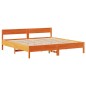 vidaXL Massivholzbett ohne Matratze Wachsbraun 180x200 Kiefernholz vidaXL Massivholzbett ohne Matratze Wachsbraun 180x200 Kiefernholz