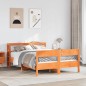 vidaXL Massivholzbett ohne Matratze Wachsbraun 135x190 cm Kiefernholz vidaXL Massivholzbett ohne Matratze Wachsbraun 135x190 cm Kiefernholz