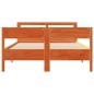 vidaXL Massivholzbett ohne Matratze Wachsbraun 135x190 cm Kiefernholz vidaXL Massivholzbett ohne Matratze Wachsbraun 135x190 cm Kiefernholz