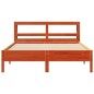 vidaXL Massivholzbett ohne Matratze Wachsbraun 135x190 cm Kiefernholz vidaXL Massivholzbett ohne Matratze Wachsbraun 135x190 cm Kiefernholz