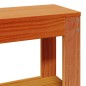 vidaXL Massivholzbett ohne Matratze Wachsbraun 135x190 cm Kiefernholz vidaXL Massivholzbett ohne Matratze Wachsbraun 135x190 cm Kiefernholz