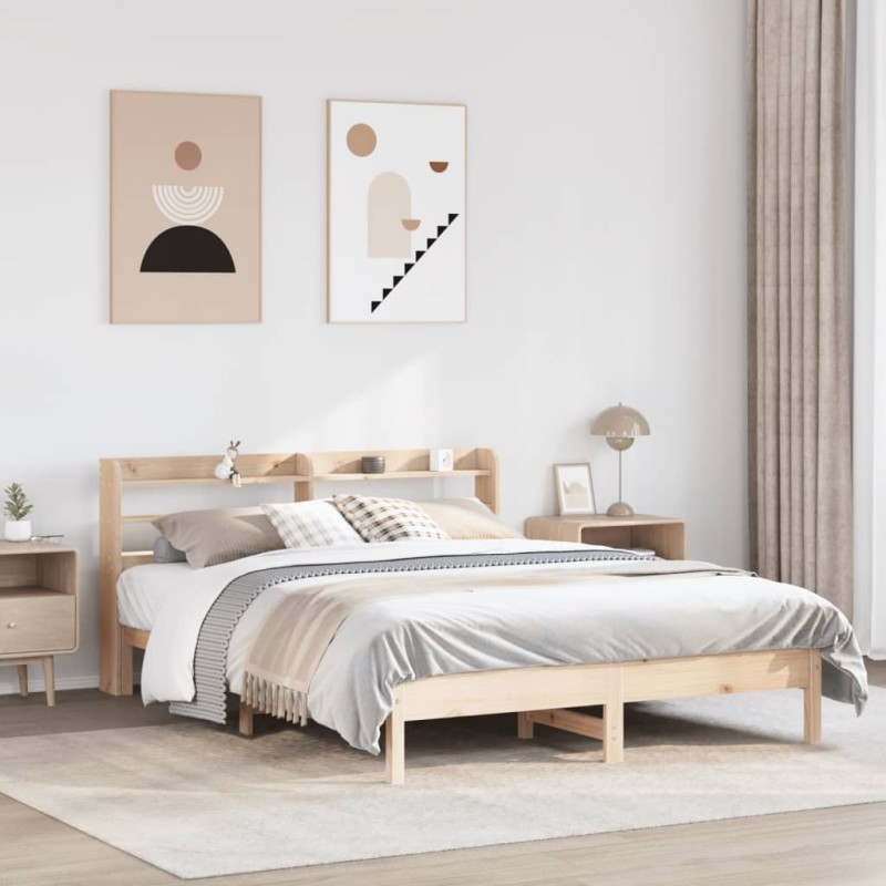 vidaXL Massivholzbett ohne Matratze 160x200 cm Kiefernholz vidaXL Massivholzbett ohne Matratze 160x200 cm Kiefernholz