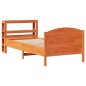 vidaXL Massivholzbett ohne Matratze Wachsbraun 90x190 cm Kiefernholz vidaXL Massivholzbett ohne Matratze Wachsbraun 90x190 cm Kiefernholz