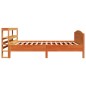 vidaXL Massivholzbett ohne Matratze Wachsbraun 90x190 cm Kiefernholz vidaXL Massivholzbett ohne Matratze Wachsbraun 90x190 cm Kiefernholz