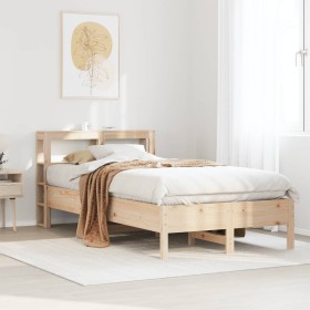 vidaXL Massivholzbett ohne Matratze 100x200 cm Kiefernholz