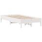 vidaXL Massivholzbett ohne Matratze Weiß 75x190 cm Kiefernholz vidaXL Massivholzbett ohne Matratze Weiß 75x190 cm Kiefernholz
