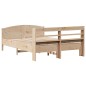 vidaXL Massivholzbett ohne Matratze 140x190 cm Kiefernholz vidaXL Massivholzbett ohne Matratze 140x190 cm Kiefernholz