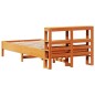 vidaXL Massivholzbett ohne Matratze Wachsbraun 90x200 Kiefernholz vidaXL Massivholzbett ohne Matratze Wachsbraun 90x200 Kiefernholz