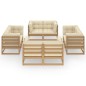 vidaXL 8-tlg. Garten-Lounge-Set mit Kissen Kiefer Massivholz vidaXL 8-tlg. Garten-Lounge-Set mit Kissen Kiefer Massivholz