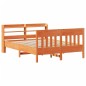 vidaXL Massivholzbett ohne Matratze Wachsbraun 120x190 cm Kiefernholz vidaXL Massivholzbett ohne Matratze Wachsbraun 120x190 cm Kiefernholz