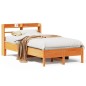 vidaXL Massivholzbett ohne Matratze Wachsbraun 90x190 cm Kiefernholz vidaXL Massivholzbett ohne Matratze Wachsbraun 90x190 cm Kiefernholz