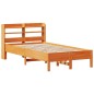 vidaXL Massivholzbett ohne Matratze Wachsbraun 90x190 cm Kiefernholz vidaXL Massivholzbett ohne Matratze Wachsbraun 90x190 cm Kiefernholz