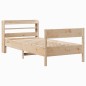 vidaXL Massivholzbett ohne Matratze 75x190 cm Kiefernholz vidaXL Massivholzbett ohne Matratze 75x190 cm Kiefernholz