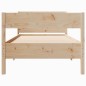 vidaXL Massivholzbett ohne Matratze 75x190 cm Kiefernholz vidaXL Massivholzbett ohne Matratze 75x190 cm Kiefernholz