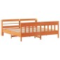 vidaXL Massivholzbett ohne Matratze Wachsbraun 180x200 Kiefernholz vidaXL Massivholzbett ohne Matratze Wachsbraun 180x200 Kiefernholz