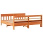 vidaXL Massivholzbett ohne Matratze Wachsbraun 180x200 Kiefernholz vidaXL Massivholzbett ohne Matratze Wachsbraun 180x200 Kiefernholz