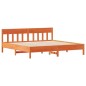 vidaXL Massivholzbett ohne Matratze Wachsbraun 180x200 Kiefernholz vidaXL Massivholzbett ohne Matratze Wachsbraun 180x200 Kiefernholz