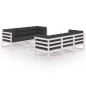 7-tlg. Garten-Lounge-Set mit Kissen Kiefer Massivholz 7-tlg. Garten-Lounge-Set mit Kissen Kiefer Massivholz