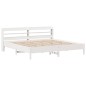 vidaXL Massivholzbett ohne Matratze Weiß 200x200 cm Kiefernholz vidaXL Massivholzbett ohne Matratze Weiß 200x200 cm Kiefernholz