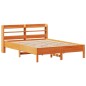 vidaXL Massivholzbett ohne Matratze Wachsbraun 135x190 cm Kiefernholz vidaXL Massivholzbett ohne Matratze Wachsbraun 135x190 cm Kiefernholz