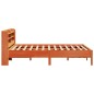 vidaXL Massivholzbett ohne Matratze Wachsbraun 135x190 cm Kiefernholz vidaXL Massivholzbett ohne Matratze Wachsbraun 135x190 cm Kiefernholz