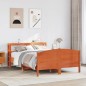 vidaXL Massivholzbett ohne Matratze Wachsbraun 135x190 cm Kiefernholz vidaXL Massivholzbett ohne Matratze Wachsbraun 135x190 cm Kiefernholz