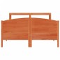 vidaXL Massivholzbett ohne Matratze Wachsbraun 135x190 cm Kiefernholz vidaXL Massivholzbett ohne Matratze Wachsbraun 135x190 cm Kiefernholz