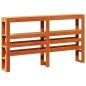 vidaXL Massivholzbett ohne Matratze Wachsbraun 135x190 cm Kiefernholz vidaXL Massivholzbett ohne Matratze Wachsbraun 135x190 cm Kiefernholz