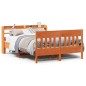 vidaXL Massivholzbett ohne Matratze Wachsbraun 140x190 cm Kiefernholz vidaXL Massivholzbett ohne Matratze Wachsbraun 140x190 cm Kiefernholz