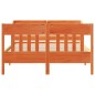 vidaXL Massivholzbett ohne Matratze Wachsbraun 140x190 cm Kiefernholz vidaXL Massivholzbett ohne Matratze Wachsbraun 140x190 cm Kiefernholz