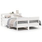 vidaXL Massivholzbett ohne Matratze Weiß 140x200 cm Kiefernholz vidaXL Massivholzbett ohne Matratze Weiß 140x200 cm Kiefernholz