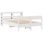 vidaXL Massivholzbett ohne Matratze Weiß 140x200 cm Kiefernholz vidaXL Massivholzbett ohne Matratze Weiß 140x200 cm Kiefernholz