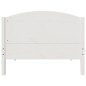 vidaXL Massivholzbett ohne Matratze Weiß 75x190 cm Kiefernholz vidaXL Massivholzbett ohne Matratze Weiß 75x190 cm Kiefernholz