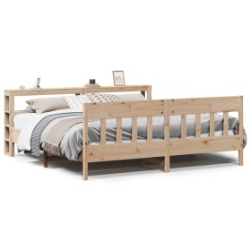 vidaXL Massivholzbett ohne Matratze 180x200 Kiefernholz